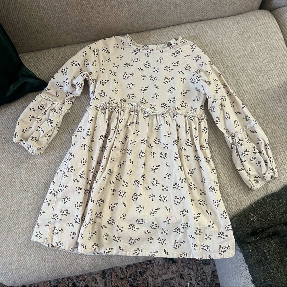 Chelsea & Violet Cream Floral Kids Dress